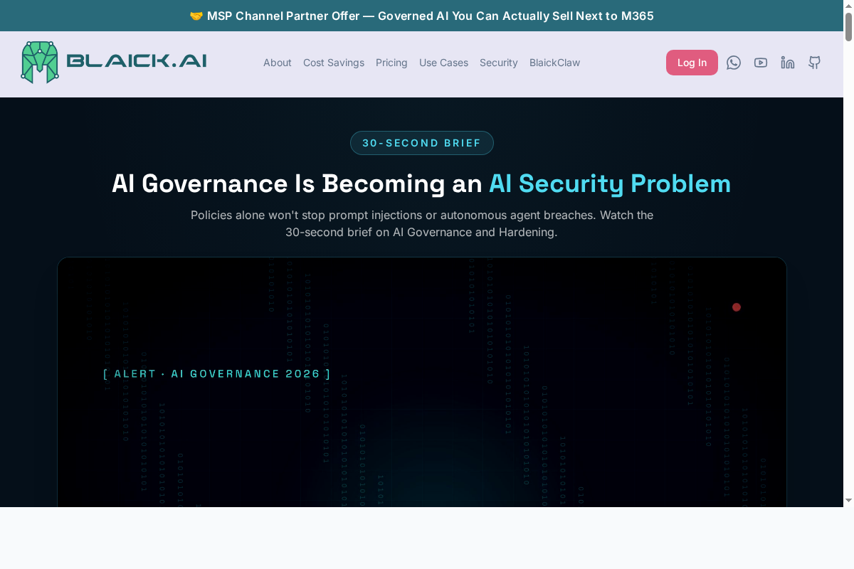 Blaick.ai — AI-native website